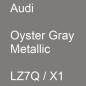 Preview: Audi, Oyster Gray Metallic, LZ7Q / X1.